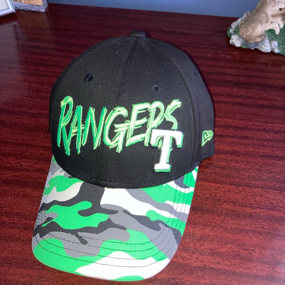 Rare Neon Camo Texas Rangers Baseball Cap